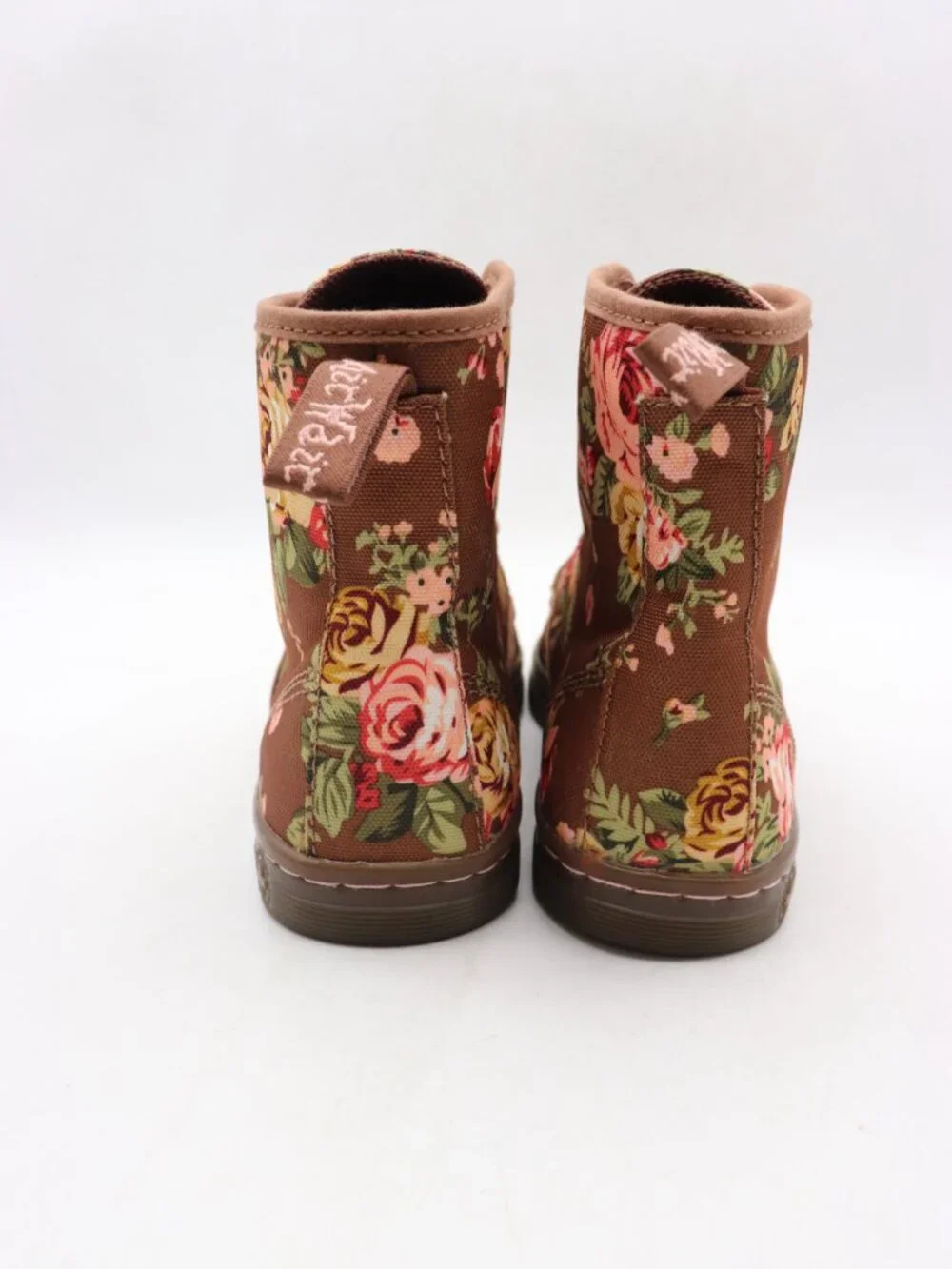 Doc Dr Martens Shoreditch Women’s Size 8 AirWare Floral Canvas Lace Up Boots